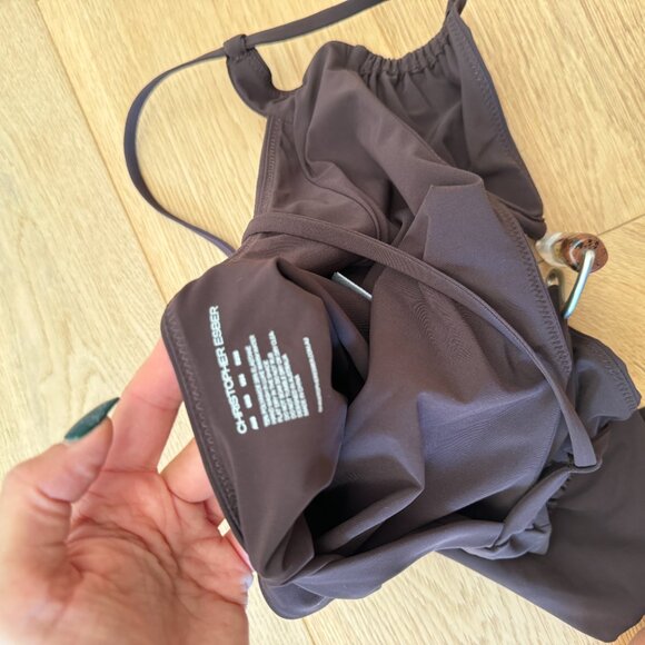 Christopher Esber Brown Nebular Swimsuit Size AU8 (UK 32) - Picture 6 of 6